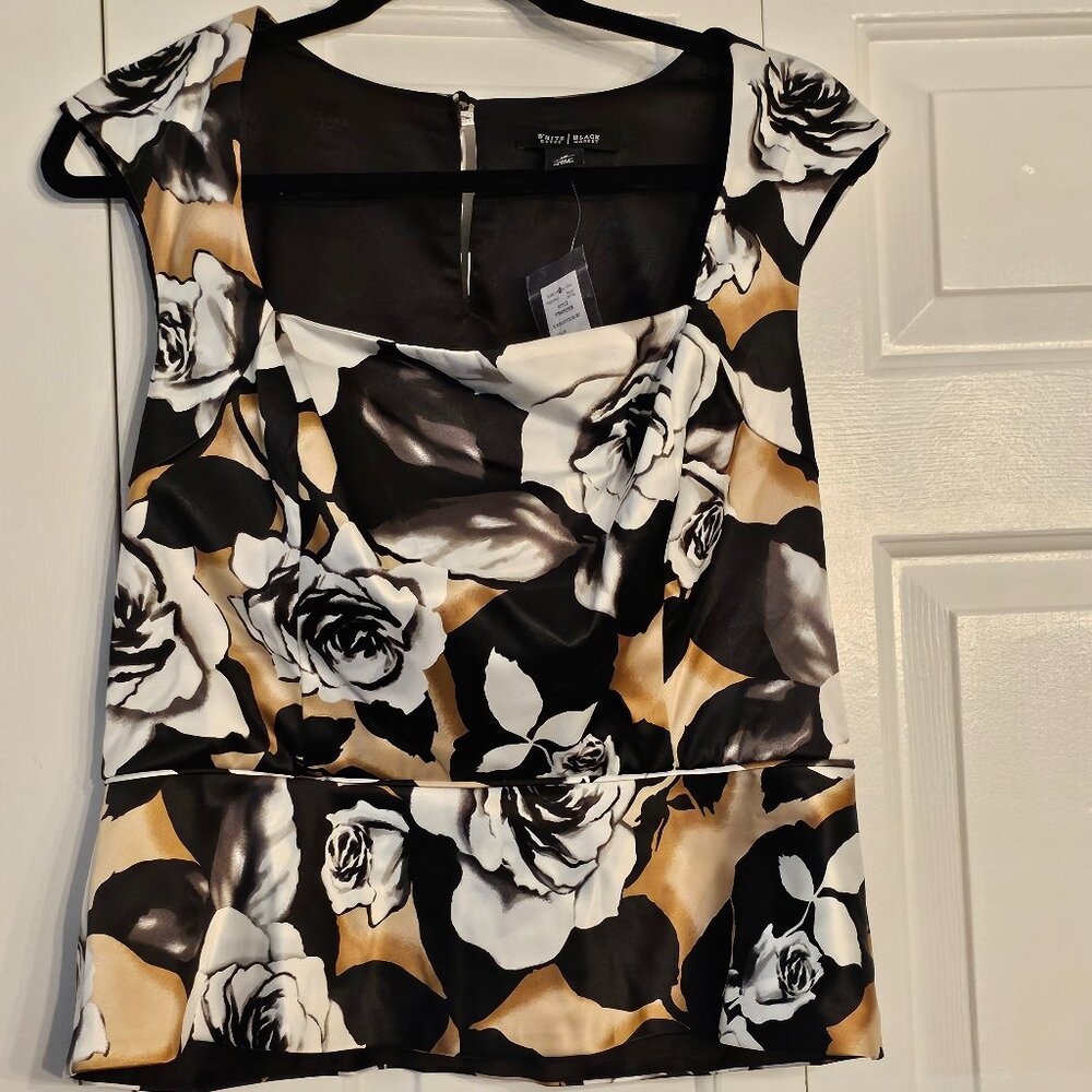 White House Black Market Sleeveless Blouse NWT Size 12